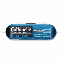 Cottonelle Fresh Care Flushable Cleansing Cloths, 1-Ply, 3.75 x 5.5, White, 42/Pack