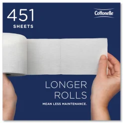 Cottonelle Professional Bulk Toilet Paper for Business, Standard Toilet Paper Rolls, 2 Ply, 451 Sheets Per Roll, Pack Of 20 Rolls