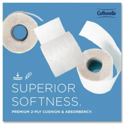 Cottonelle Two-Ply Bathroom Tissue for Business, Septic Safe, White, 451 Sheets/Roll, 60 Rolls/Carton