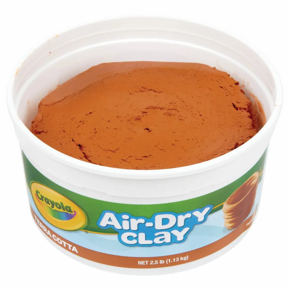 Crayola Air-Dry Clay, Terra Cotta, 2.5 lbs