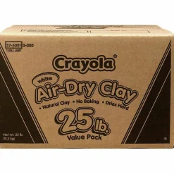 Crayola Air-Dry Clay, White, 25 Lb