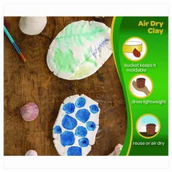 Crayola Air-Dry Clay, White, 5 lbs