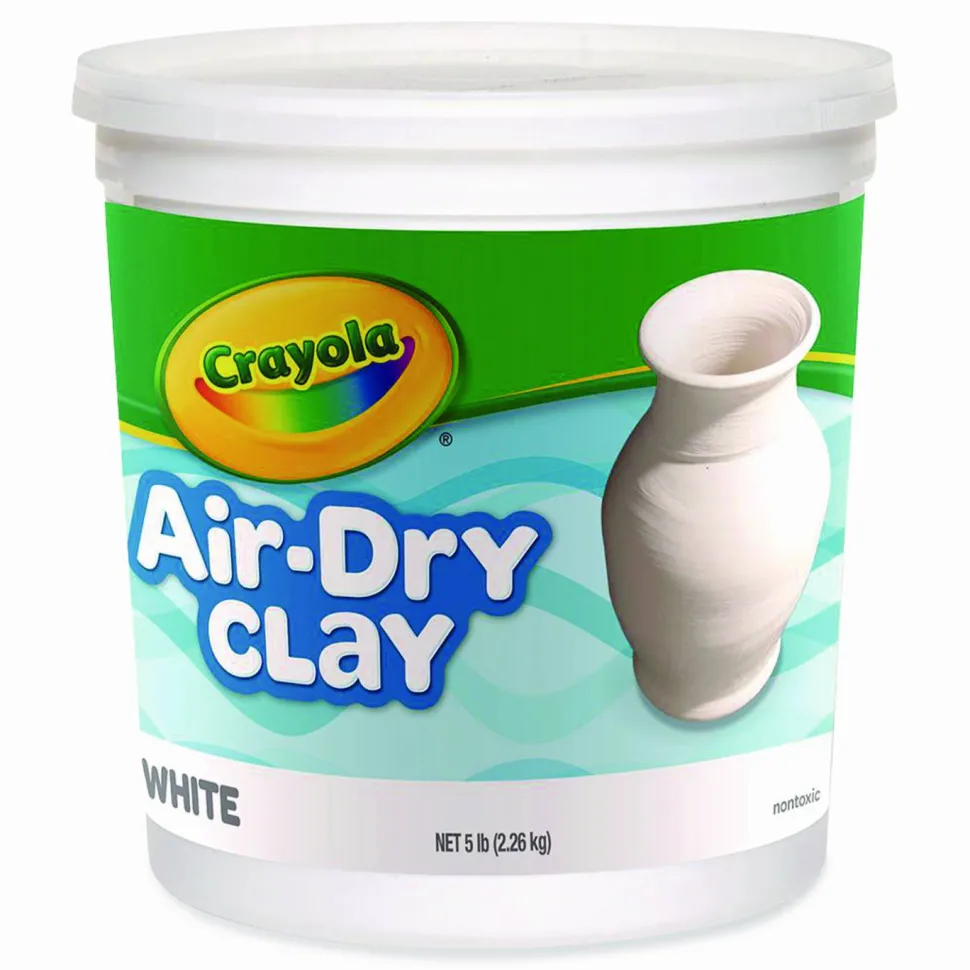 Crayola Air-Dry Clay, White, 5 lbs