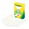 Crayola Anti-Dust Chalk, White, Box Of 12 Sticks