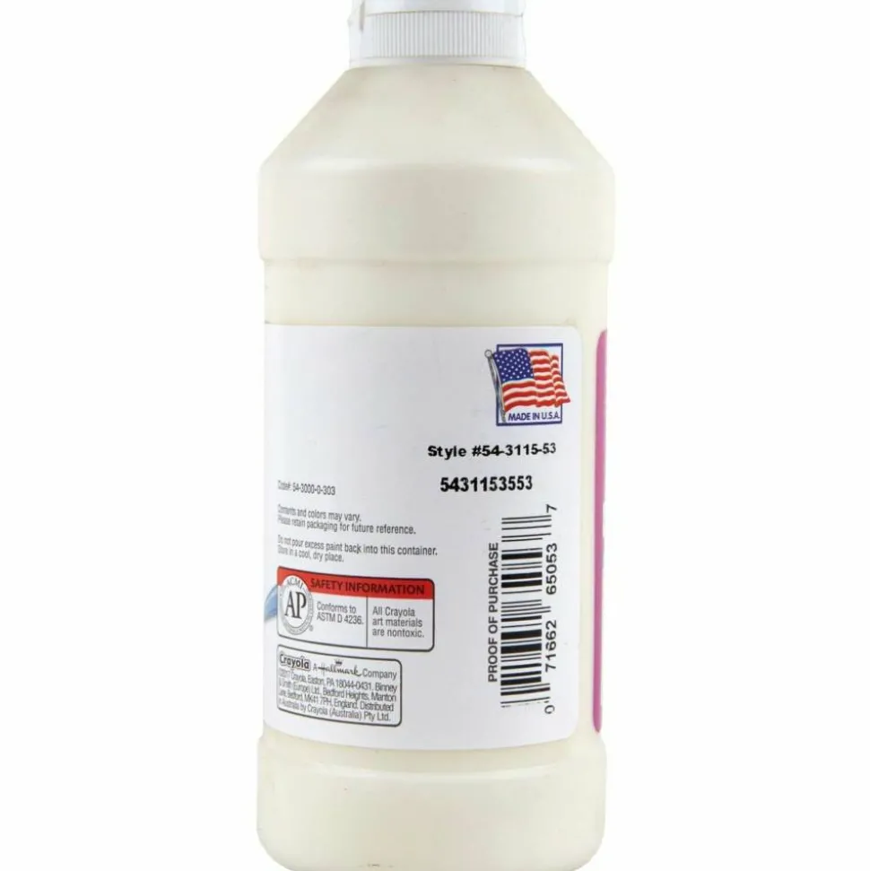 Crayola Artista II Tempera Paint, 16 Oz, White