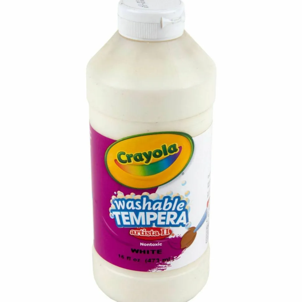 Crayola Artista II Tempera Paint, 16 Oz, White