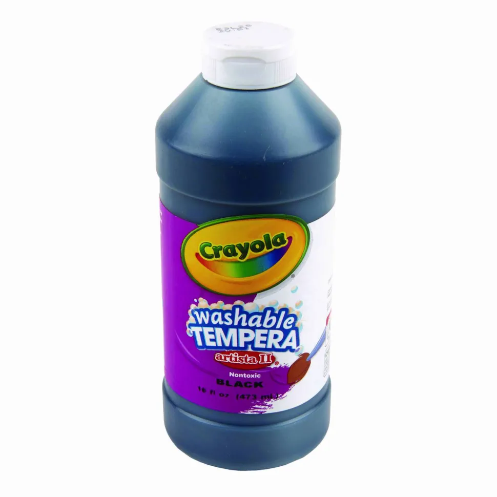 Crayola Artista II Tempera Paint, 16 Oz, Black