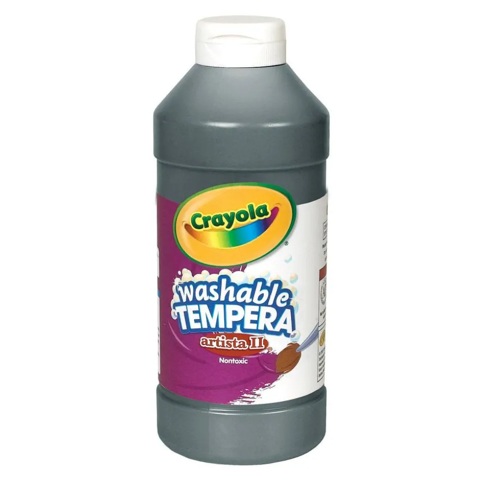 Crayola Artista II Tempera Paint, 16 Oz, Black