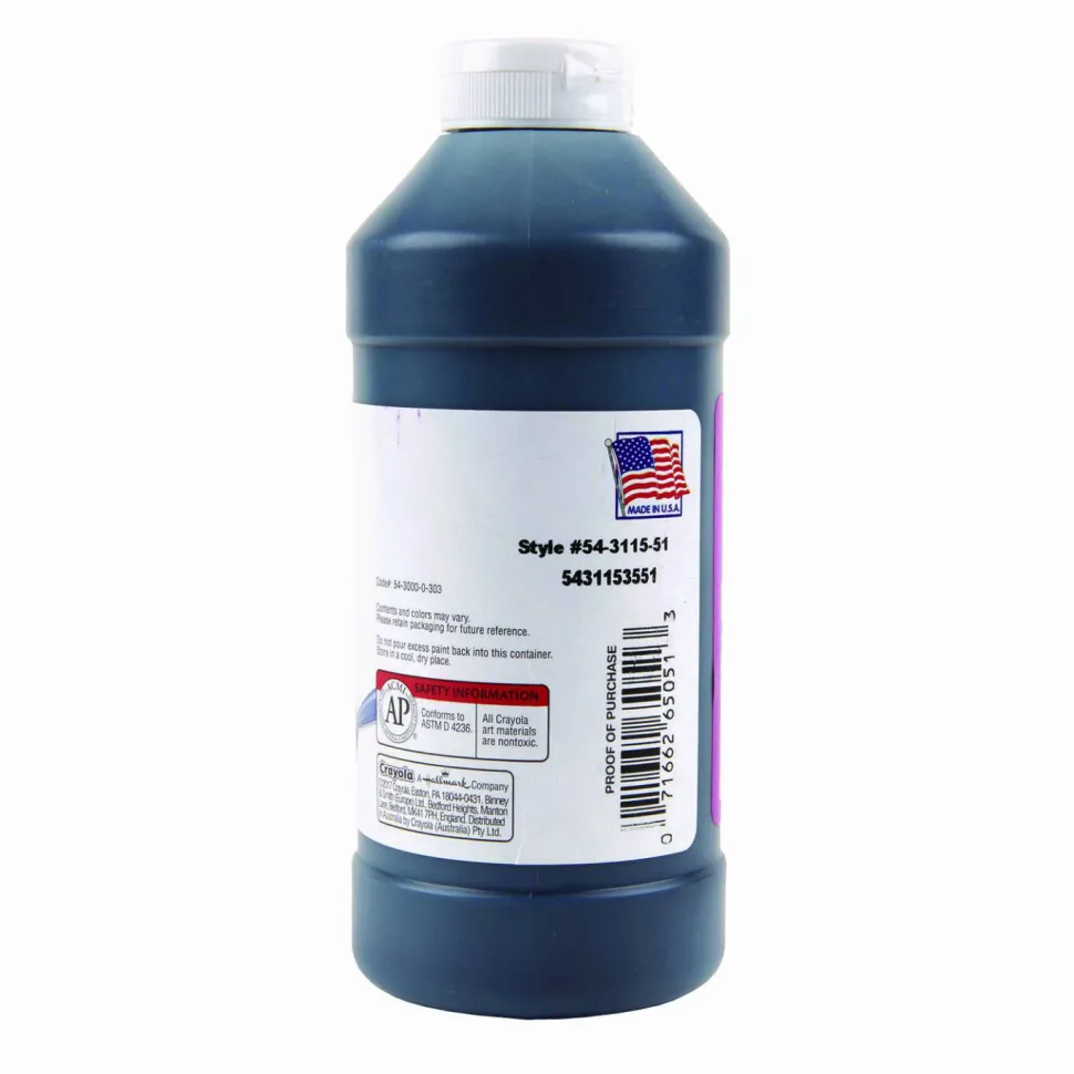Crayola Artista II Tempera Paint, 16 Oz, Black