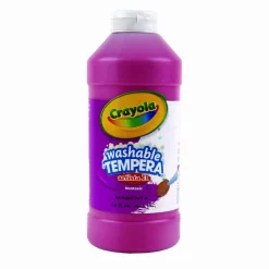 Crayola Artista II Washable Tempera Paint, Magenta, 16 oz Bottle
