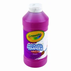 Crayola Artista II Washable Tempera Paint, Magenta, 16 oz Bottle