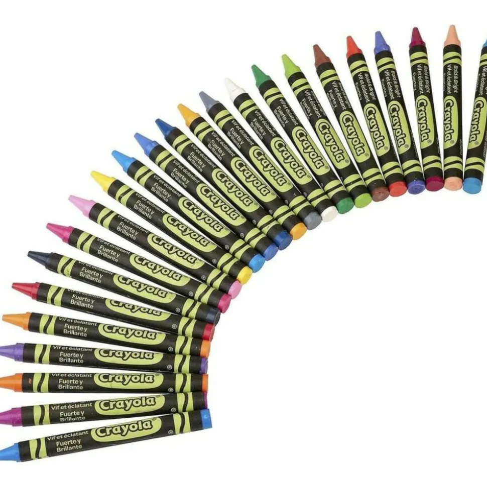 Crayola Bold & Bright Construction Paper Crayons, 24 Count