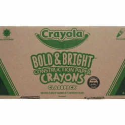 Crayola Construction Paper Crayons, Assorted Colors, Box Of 400