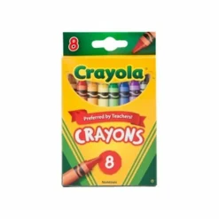Crayola Crayons, Assorted Colors, Box Of 8 Crayons