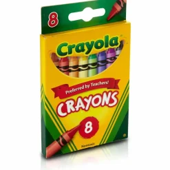 Crayola Crayons, Assorted Colors, Box Of 8 Crayons