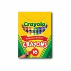Crayola Crayons, Peg Box, Assorted Colors, Box Of 16 Crayons