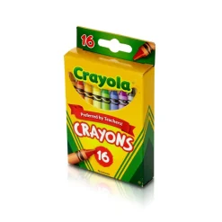 Crayola Crayons, Peg Box, Assorted Colors, Box Of 16 Crayons