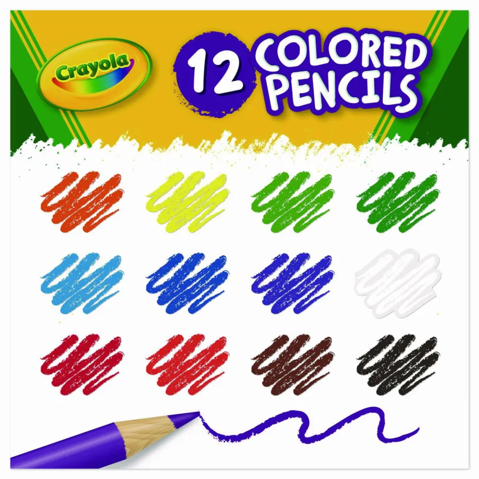 Crayola 12ct Colored Pencils, Back to School Supplies, Classroom Must Haves