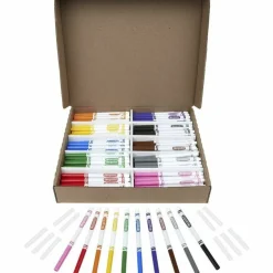 Crayola Fine Line Markers, Assorted Classic Classpack, Box Of 200