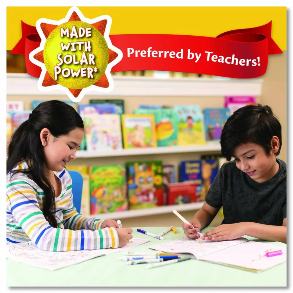 Crayola Fine Line Markers, Assorted Classic Classpack, Pack Of 10