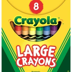 Crayola Large Crayon Set, Assorted Colors, Box Of 8