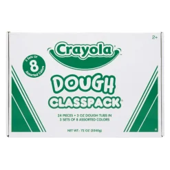 Crayola Modeling Dough, 3 Oz, Assorted Colors, Pack Of 24 Tubs