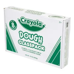 Crayola Modeling Dough, 3 Oz, Assorted Colors, Pack Of 24 Tubs