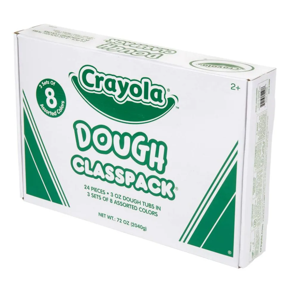 Crayola Modeling Dough, 3 Oz, Assorted Colors, Pack Of 24 Tubs