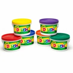 Crayola Modeling Dough Bucket, 3 lbs, Assorted Colors, 6 Buckets/Set
