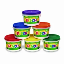 Crayola Modeling Dough Bucket, 3 lbs, Assorted Colors, 6 Buckets/Set