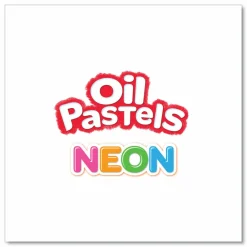 Crayola Neon Oil Pastels, 12 Assorted Colors, 12/Pack
