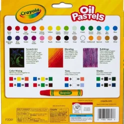 Crayola Oil Pastels, Assorted Colors, Set Of 28 Pastels