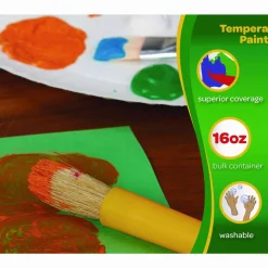 Crayola Premier Tempera Paint, Brown, 16 oz Bottle