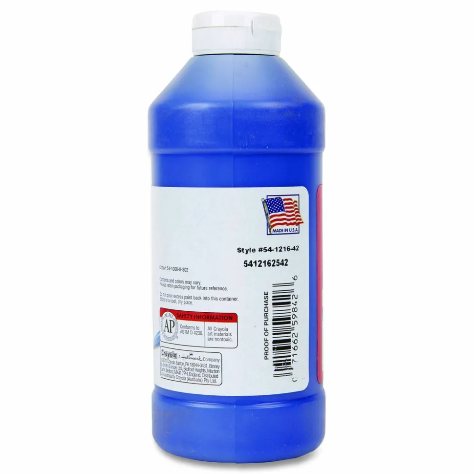 Crayola Premier Tempera Paint, 16 Oz, Blue