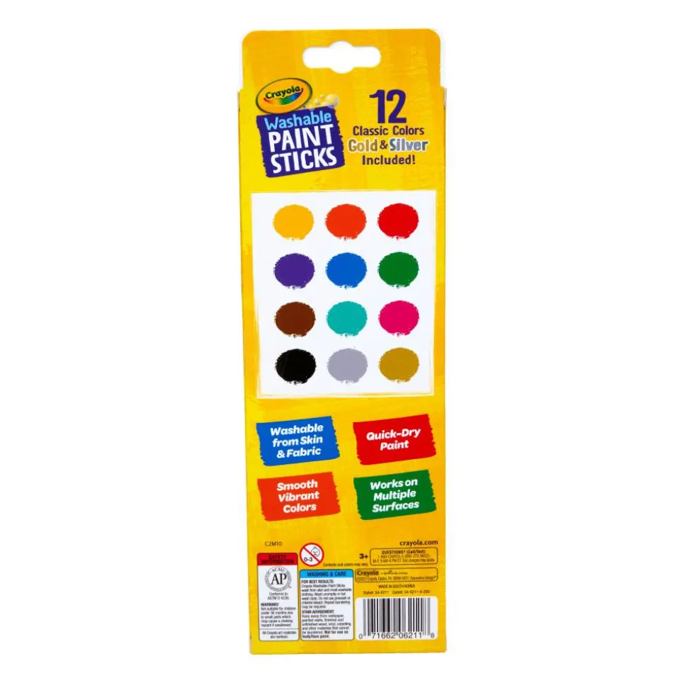 Crayola Project Quick-Dry Paint Sticks