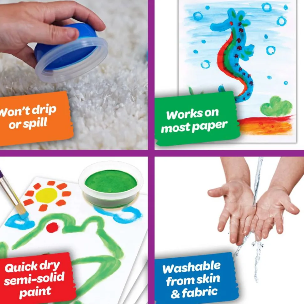 Crayola Spill Proof Washable Paint Set