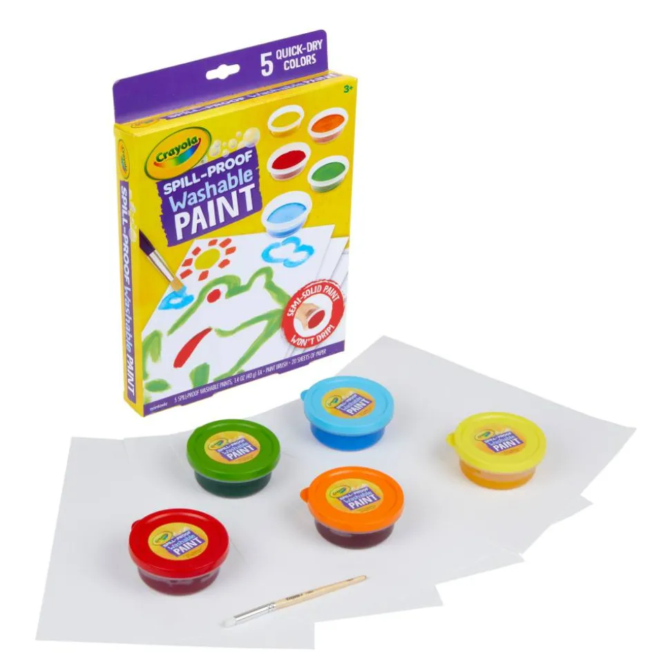 Crayola Spill Proof Washable Paint Set