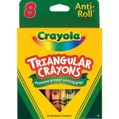 Crayola Triangular Crayons, Box Of 8
