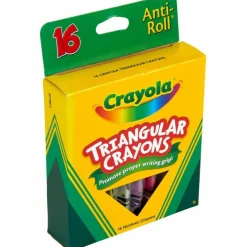 Crayola Triangular Crayons, Box of 16