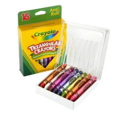 Crayola Triangular Crayons, Box of 16