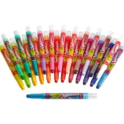 Crayola Twistables Crayons With Plastic Container, Mini Size, Assorted Colors, Pack Of 24 Crayons