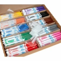 Crayola Ultra-Clean Washable Color Markers, Fine-Line, Assorted Colors, Pack Of 200