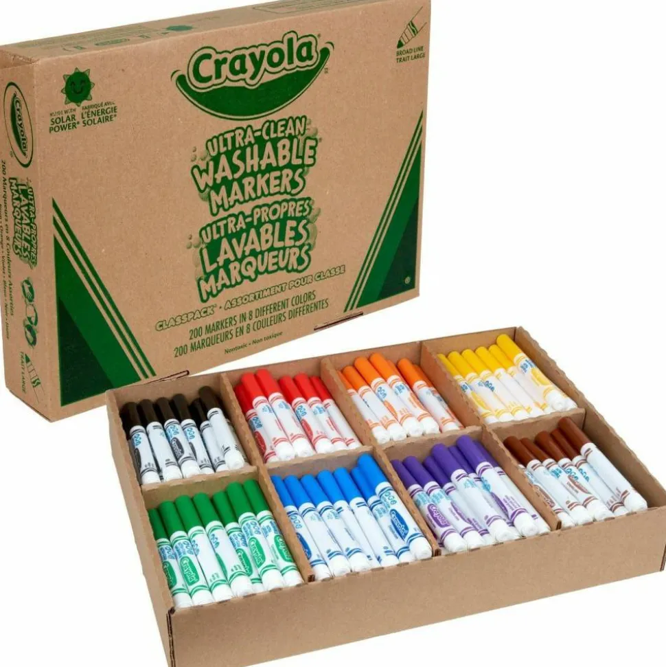 Crayola Washable Broad-Line Marker Classpack, Pack Of 200