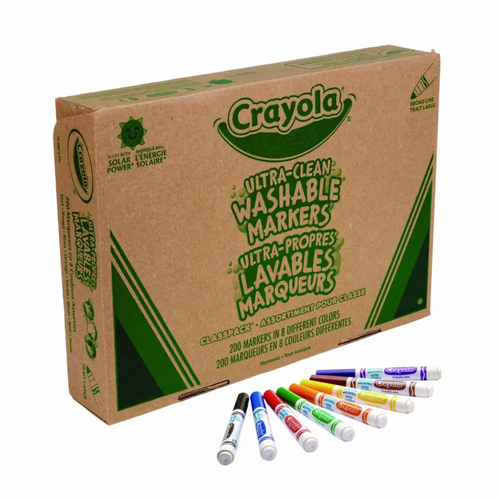 Crayola Washable Broad-Line Marker Classpack, Pack Of 200