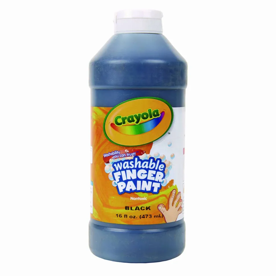 Crayola Washable Finger Paint, 16 Oz., Black