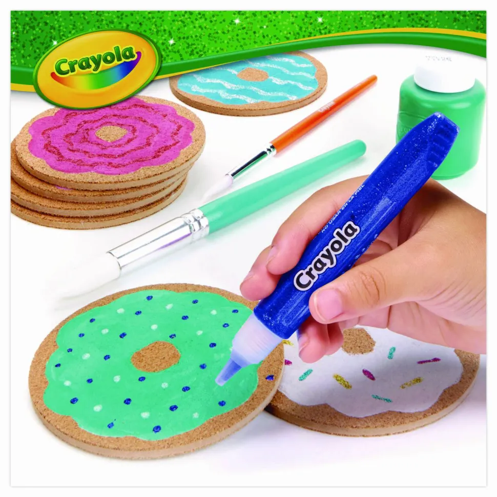 Crayola Washable Glitter Glue, 0.35 oz, Assorted Colors, 9/Pack