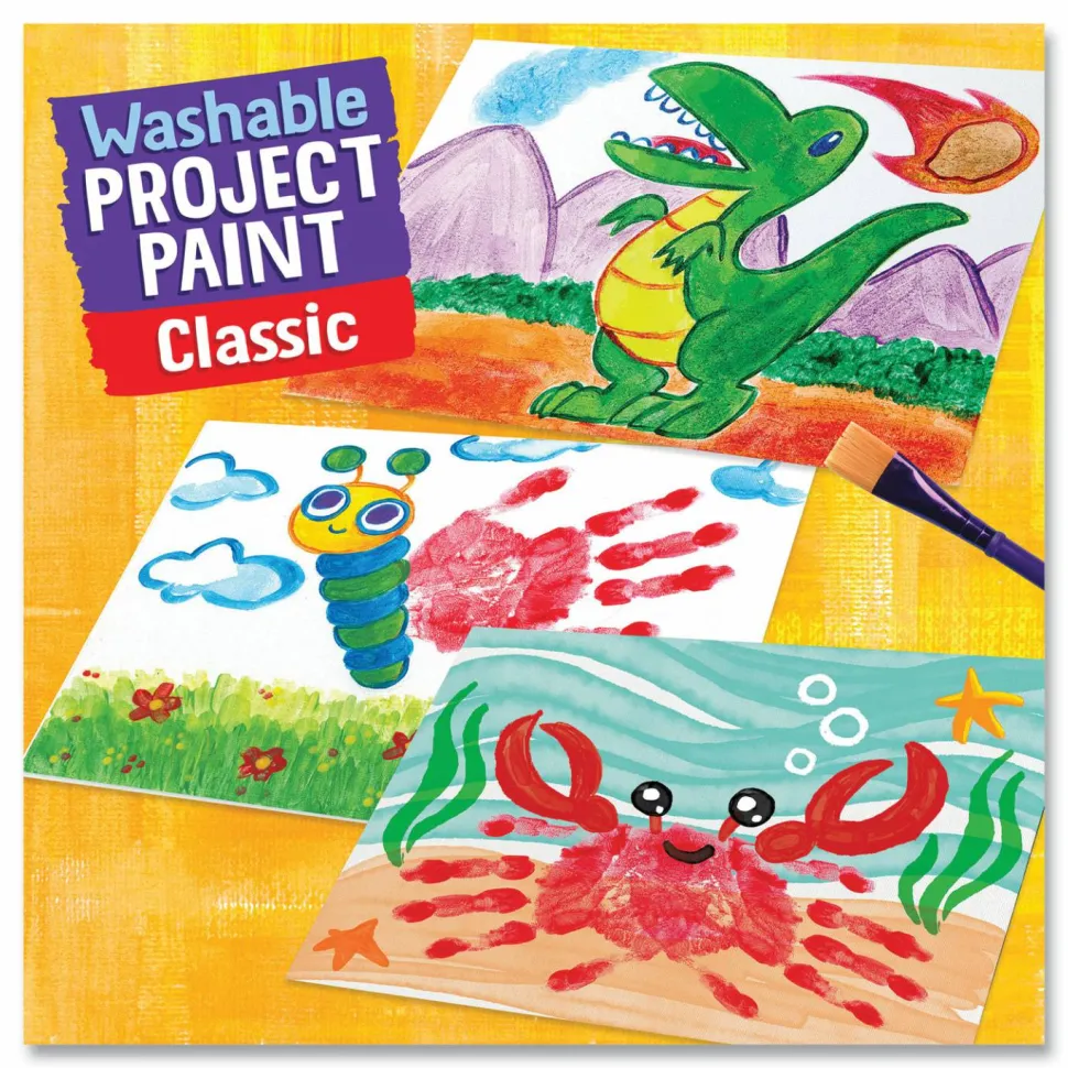 Crayola Washable Paint, 2 Oz, Pack Of 6