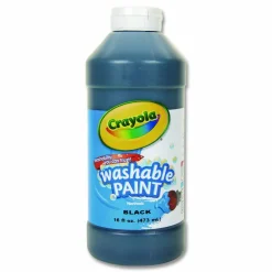 Crayola Washable Paint, Black, 16 Oz