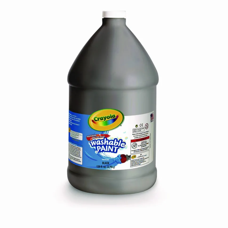 Crayola Washable Paint, Black, Gallon