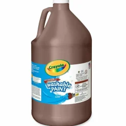 Crayola Washable Paint, Brown, 1 gal Bottle